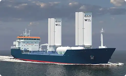 How does WAPS reduce CO₂ emissions per voyage?